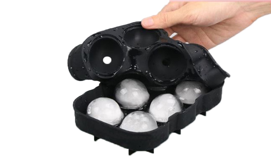 Image 3: Moule à glaçons en silicone alimentaire, 6 glaçons