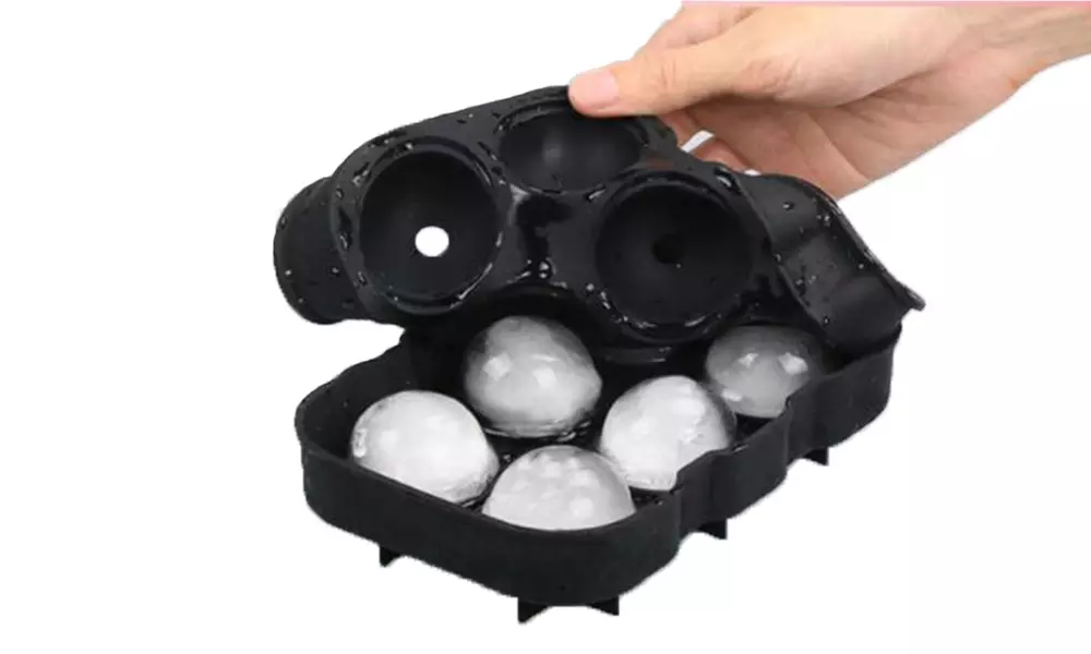 Moule à glaçons en silicone alimentaire, 6 glaçons
