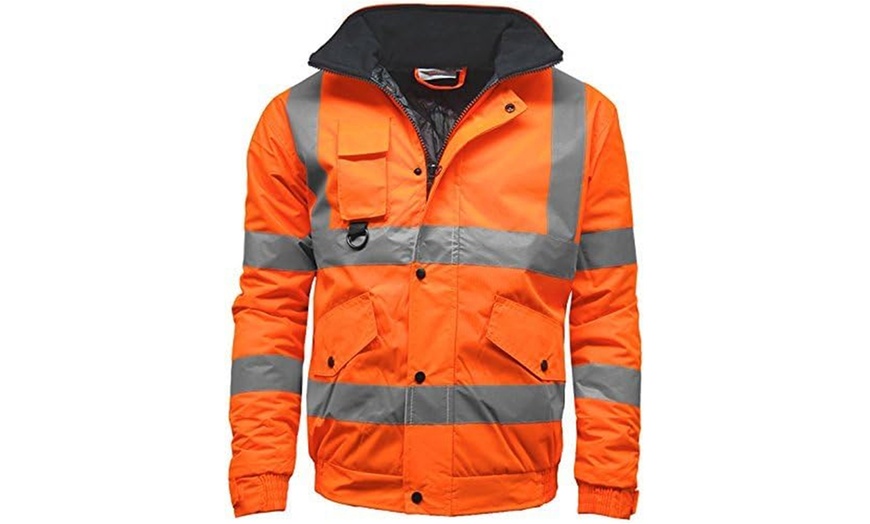 Image 7: LABEL APPAREL Men's Water-Resistant Bomber Jacket 