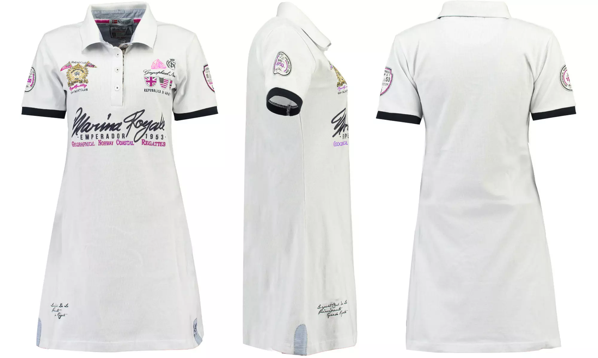 Robe polo Geographical Norway manches courtes, modèle Karolina - Second Medium