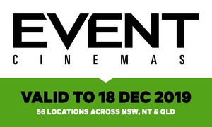 Event Cinemas: Tickets for $13.50