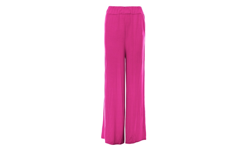 Image 5: Flared Jersey Trousers