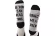 1 oder 2 Paar Unisex-Socken im Modell "Bring me a beer" oder "Bring me a wine" - Second Medium
