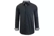 Galaxy by Harvic Men's Long-Sleeve Slim-Fit Stretch Dress Shirt - Second Medium