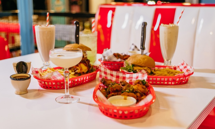 Image 6: Burger-Fries Combo with Drinks at Karens Diner