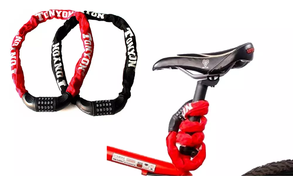 Cadenas à chaîne avec verrouillage à code de 5 chiffres - Primary Image