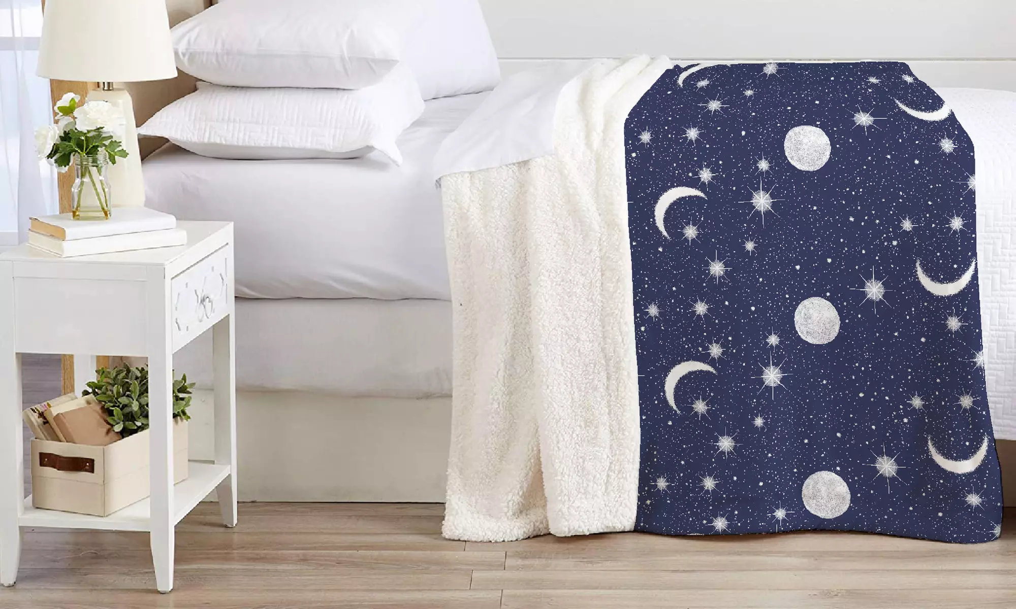 Couverture en sherpa et microfibre