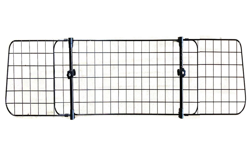 Image 2: Adjustable Dog Car Barrier