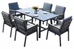 Six-Seater Aluminium Dining Set with Table - Image 2