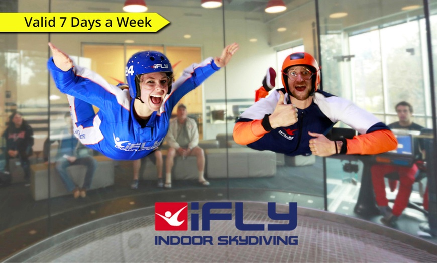 Image 1: 2 Indoor Skydiving Flights