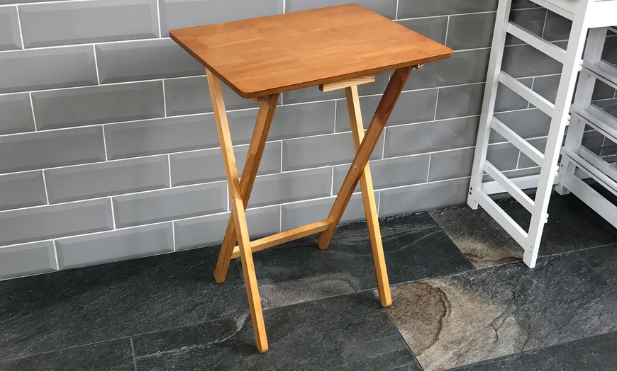 Image 12: Home Vida Folding Snack Table