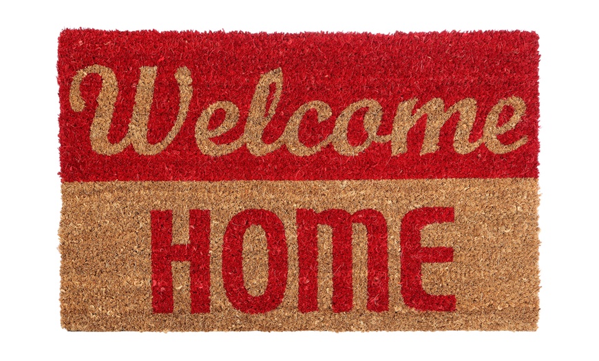 Image 25: Welcoming Slogan Doormat 