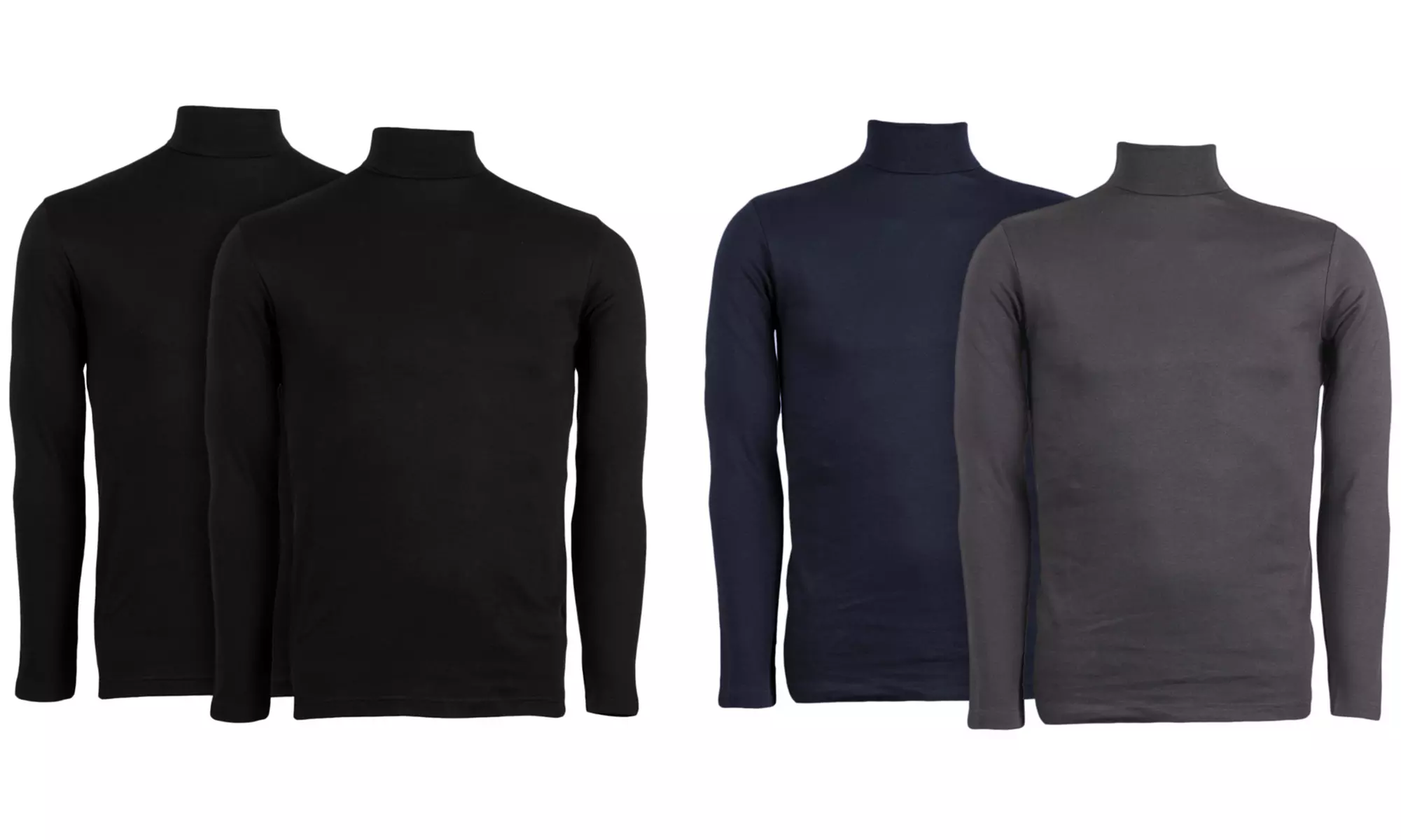 4er- oder 5er-Set Rollkragenpullover für Herren