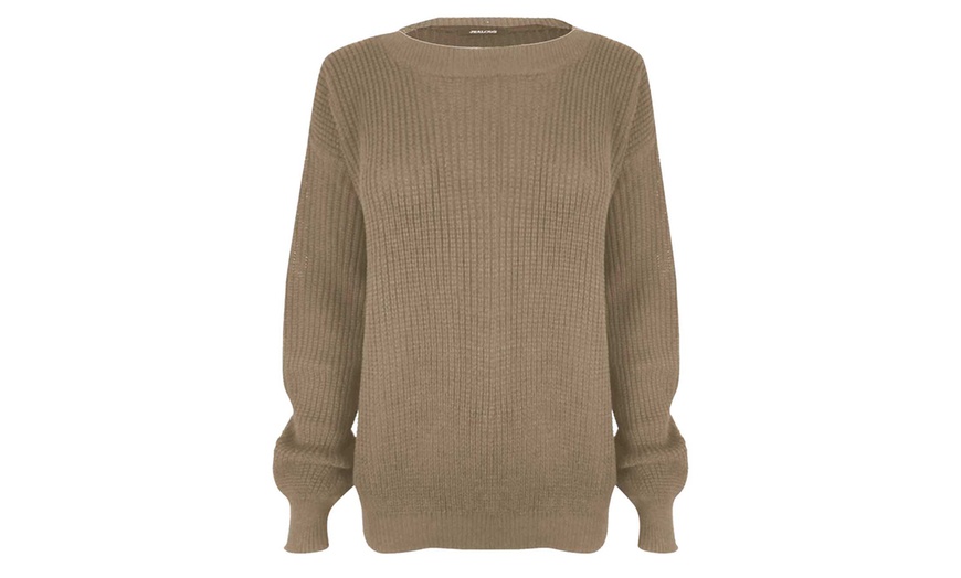 Image 7: Chunky Knit Oversized Baggy Jumper