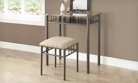 Two-Piece Modern Metal or Marble and Metal Vanity Set (Up to 46% Off). Four Styles Available. - Primary Image