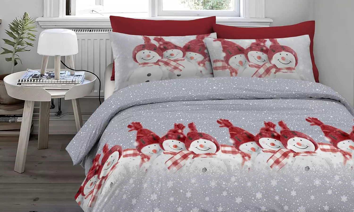 Juego de funda nórdica de franela 100 % algodón con fundas de almohada