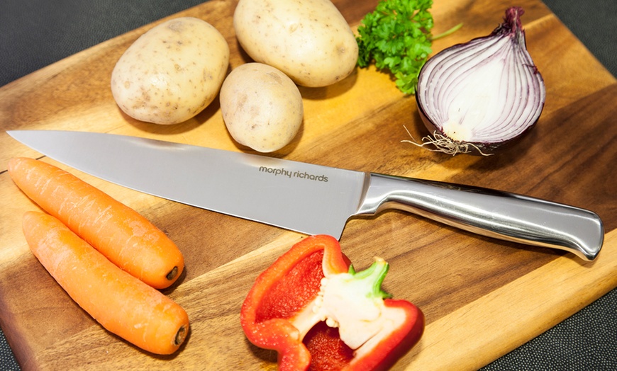 Image 9: Knife Block with Sharpener