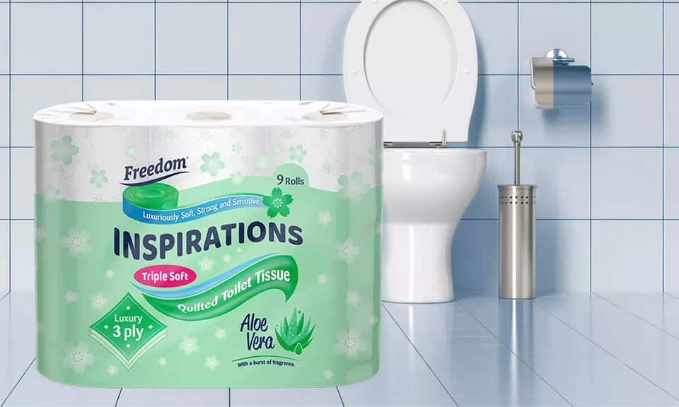 45, 90 or 135 Rolls of Freedom Three-Ply Toilet Paper