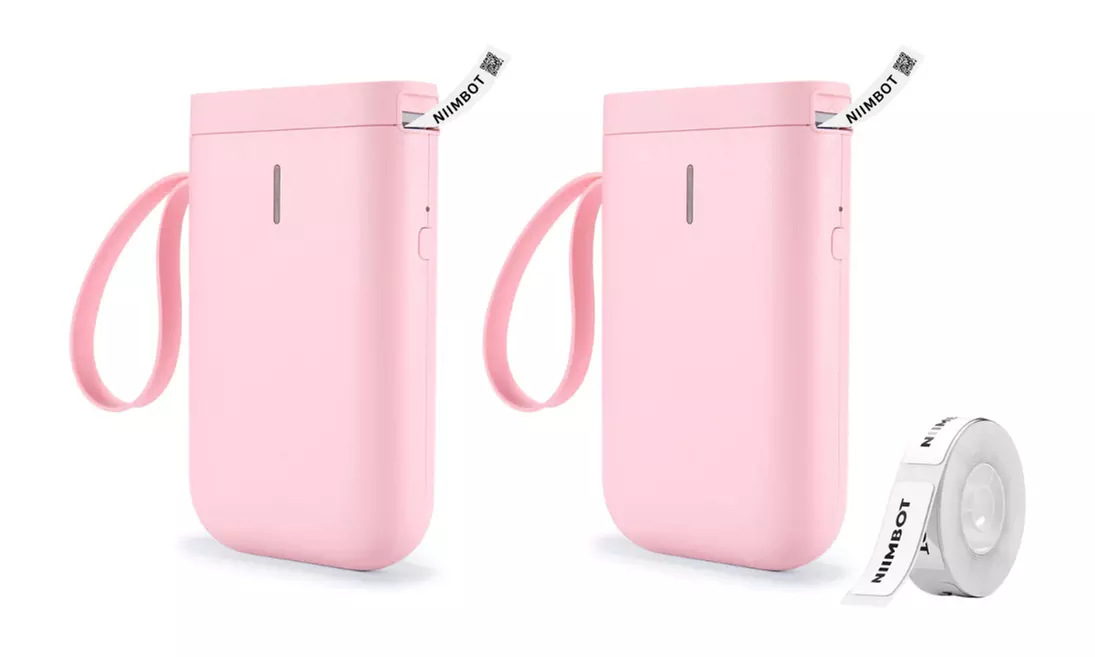 Imprimante d'étiquettes thermiques portable avec rouleau d'étiquettes