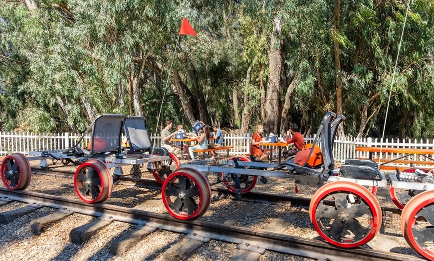 Image 5: Railbike Experience for up to Two People across California's Groves!