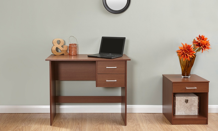 Image 16: Simple Two-Drawer Desk