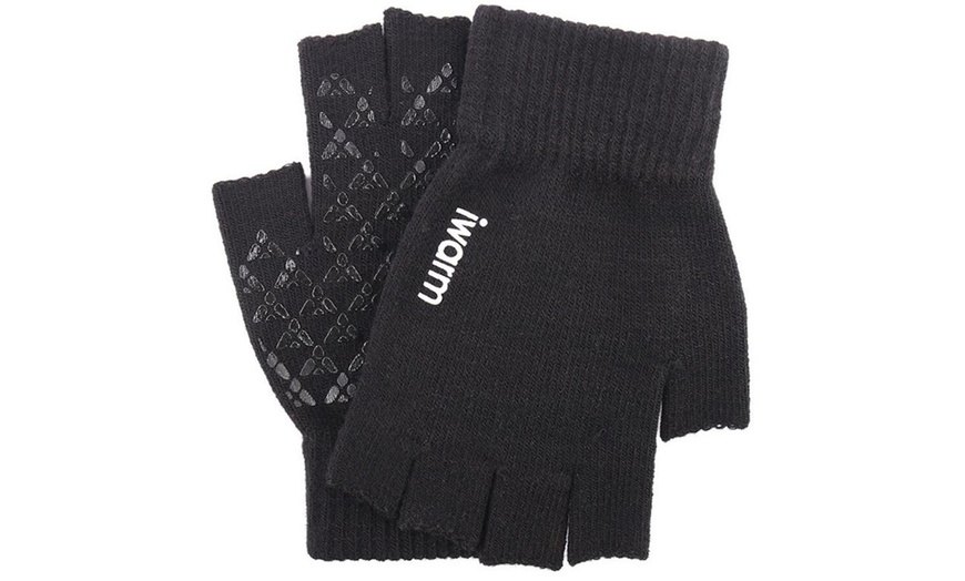 Image 3: Fingerless Grip Gloves