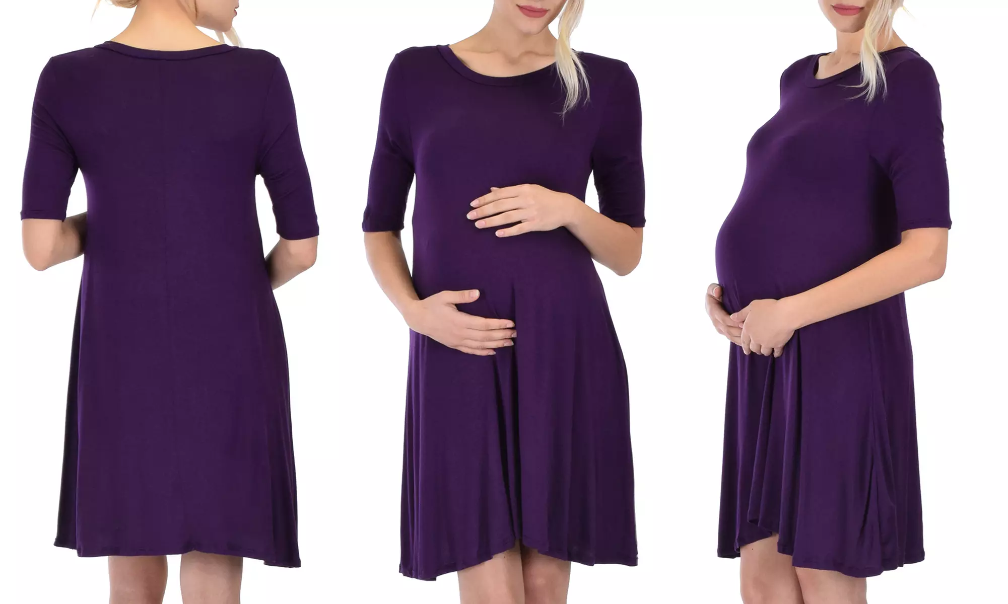 Lyss Loo Reporting For Cutie Maternity T-Shirt Tunic Dress - Second Medium