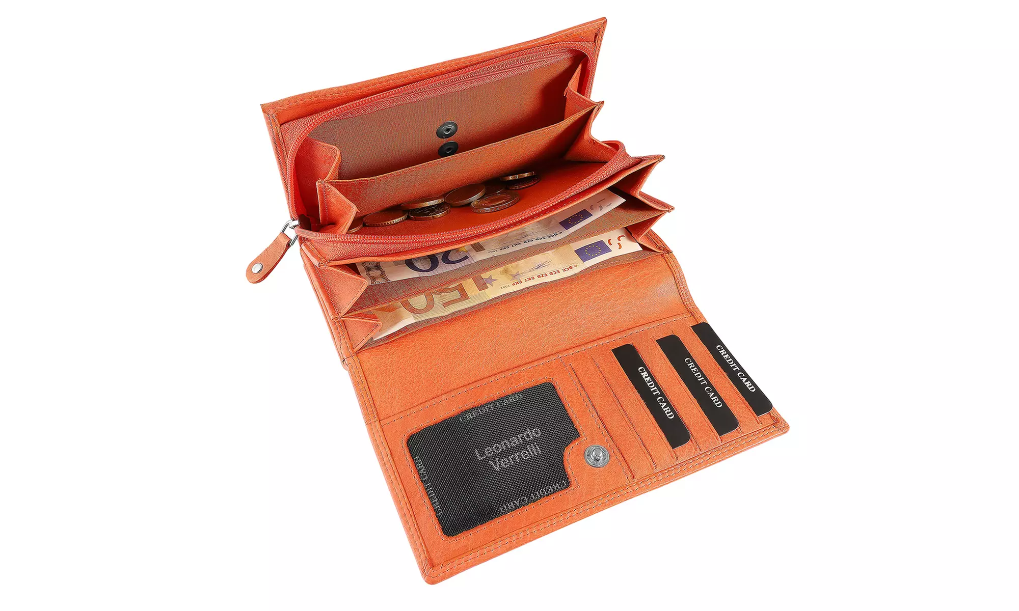 1x oder 2x Leonardo Verrelli Damen-Geldbörse mit RFID-Schutz