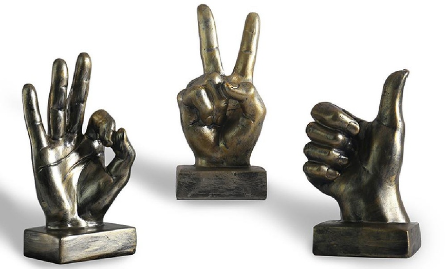 Image 15: Hand Gesture Statue