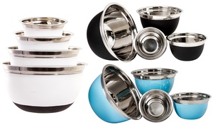 Imperial Home Stainless Steel Mixing Bowl Set (4-Piece)