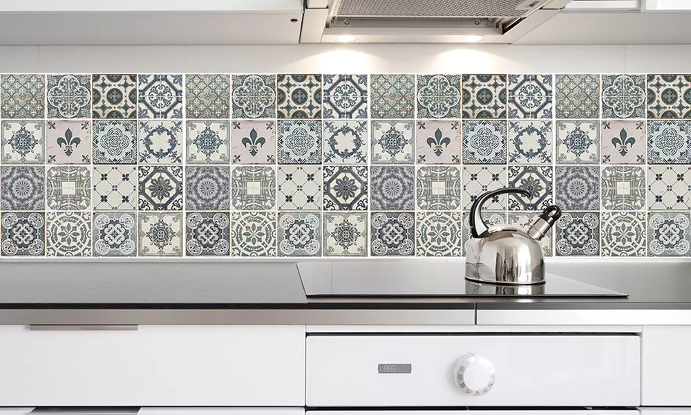 1 ou 2 packs de 4 stickers carreaux de ciment - Primary Image