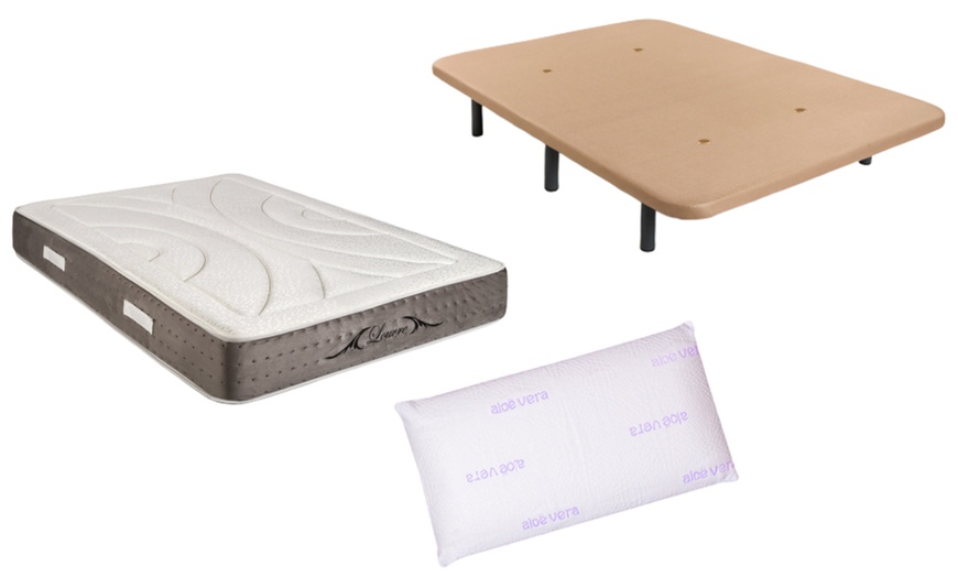 Image 2: Pack base, colchón y almohada