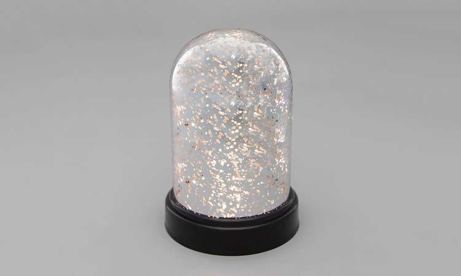 Everlasting Glow Home Mercury Glass Cloche with LEDs - Second Medium