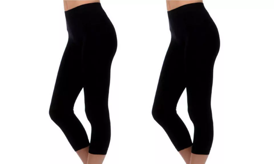 Andrew Scott Women's Cotton-Blend Capri Leggings (2-Pack) - Primary Image