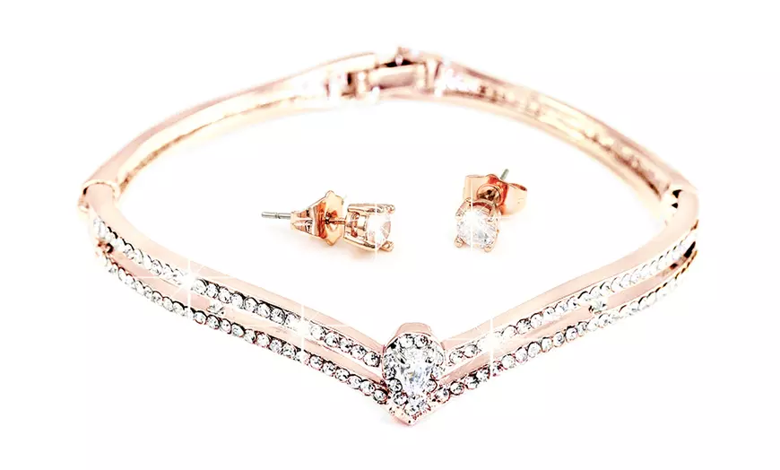 Image 7: Set de joyería hecha con cristales de Swarovski®