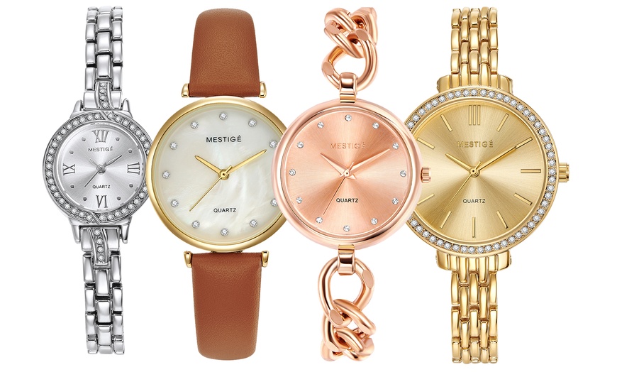 Image 1: Women's Crystal Watches