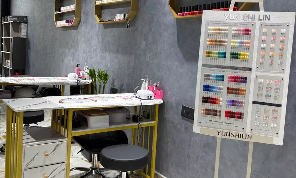 Acrylic or Hard Gel Extensions with Classic or Gelish Mani-Pedi