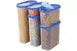Airtight Dry Food Container Set with Pouring Lids (10-Piece) - Second Medium