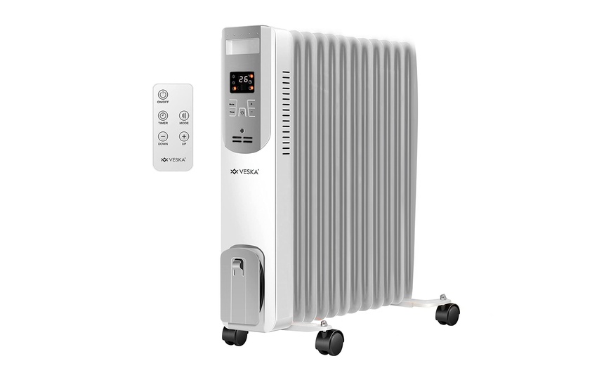 Image 3: Termosifone elettrico da 2500W con telecomando Veska