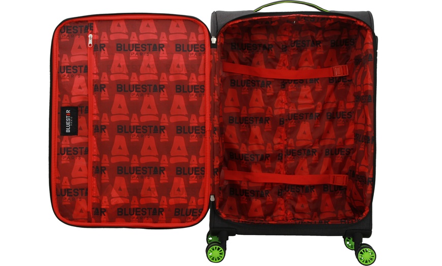 Image 13: Blue Star Three-Piece Luggage Set