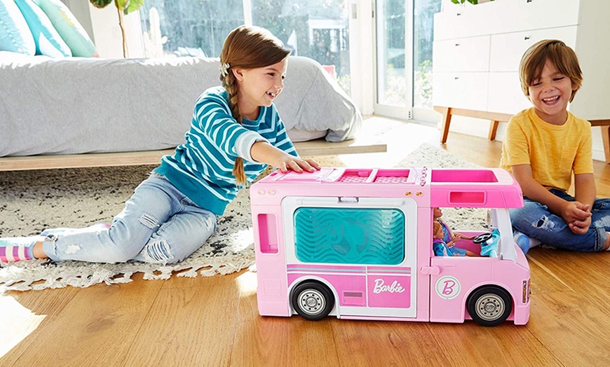 Image 2: Barbie Three-in-One DreamCamper Vehicle