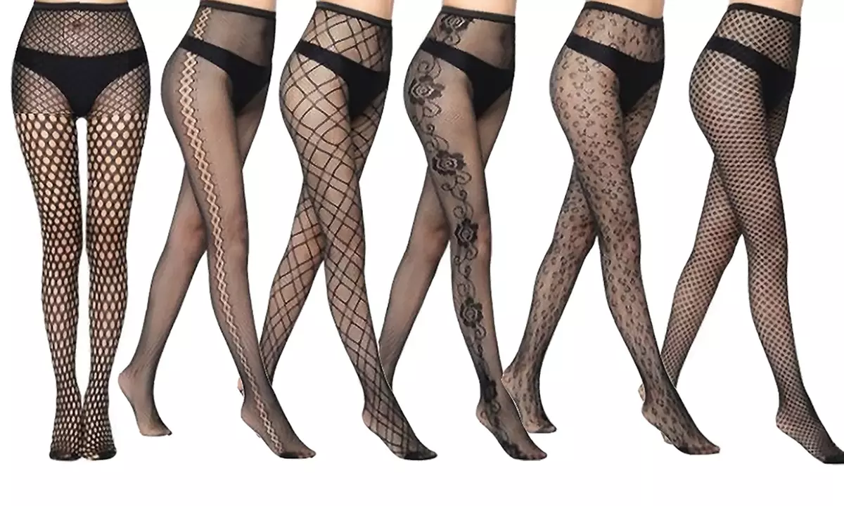Pack de 6 collants à motifs attrayants - Second Medium