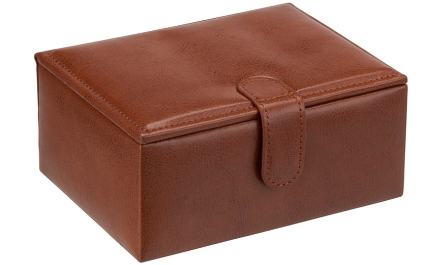 Image 5: Faux Leather Men's Watch Boxes