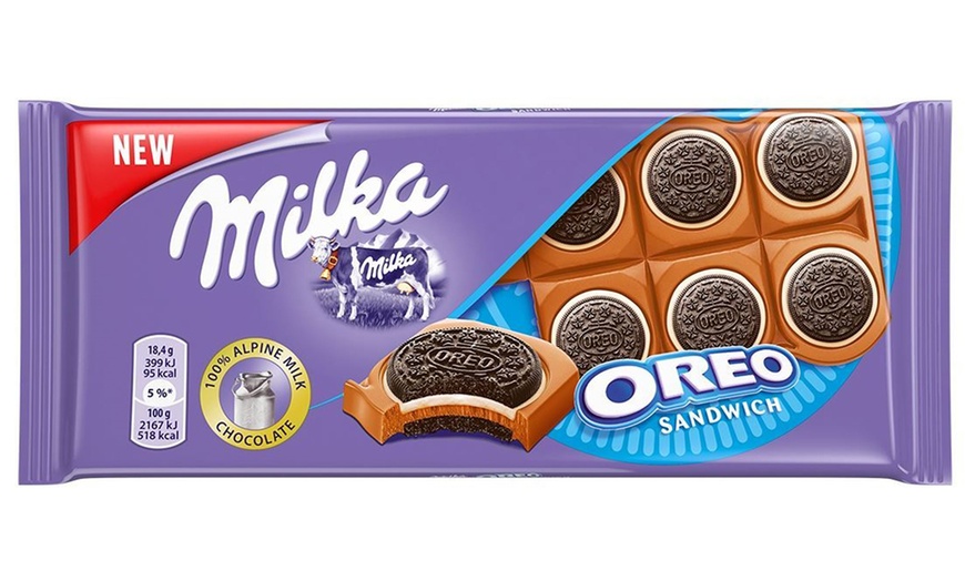 Image 12: 8 Milka Assorted Chocolates 100g