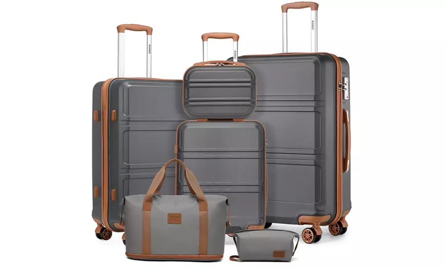 Image 3: KONO ABS Coffret de valises rigides (6 pièces)