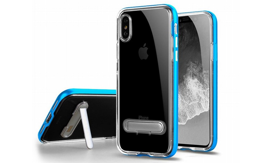 Image 10: 2-in-1 Schutzhülle mit eingebauter Ständer für iPhone