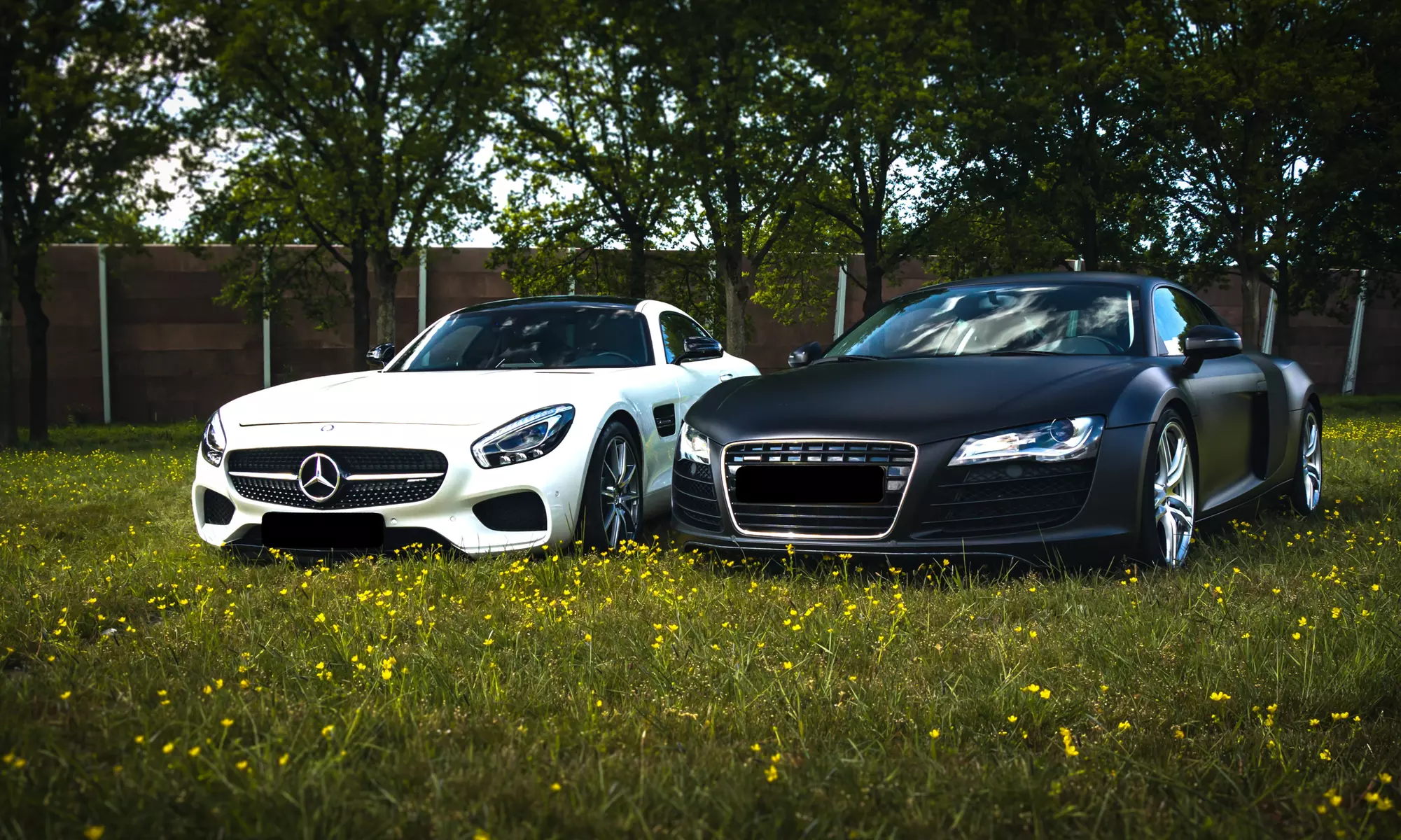 Rijden in een sportwagen