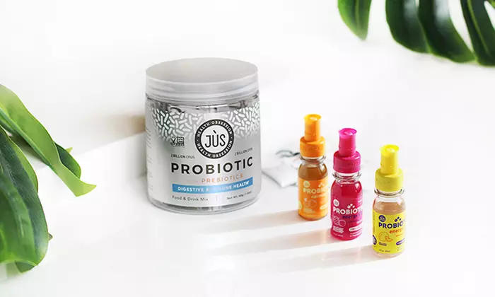 Probiotic and Prebiotic Food Drink with Optional Calming or Energy Shot from Jus By Julie (Up to 31% Off - Primary Image