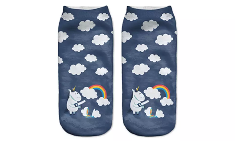 Lot de 2, 4, 6 et 8 paires de chaussettes licorne - Second Medium