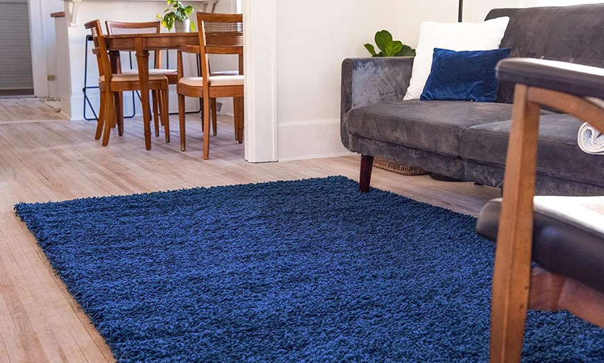 Image 3: Thick Pile Soft Shaggy Area Rug